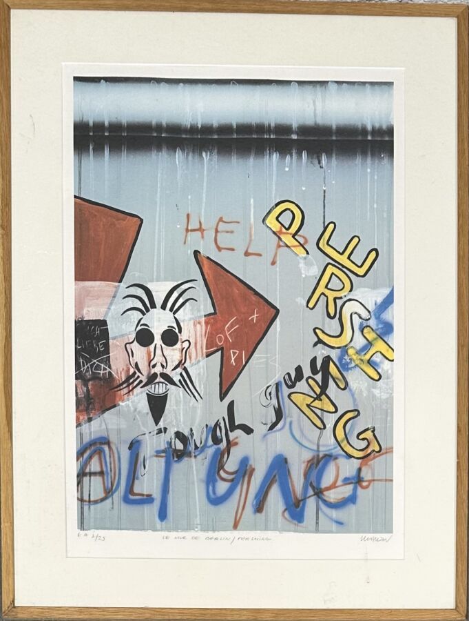 Null Peter KLASEN (né en 1935)
Le mur de Berlin / Pershing
Lithographie signée, &hellip;