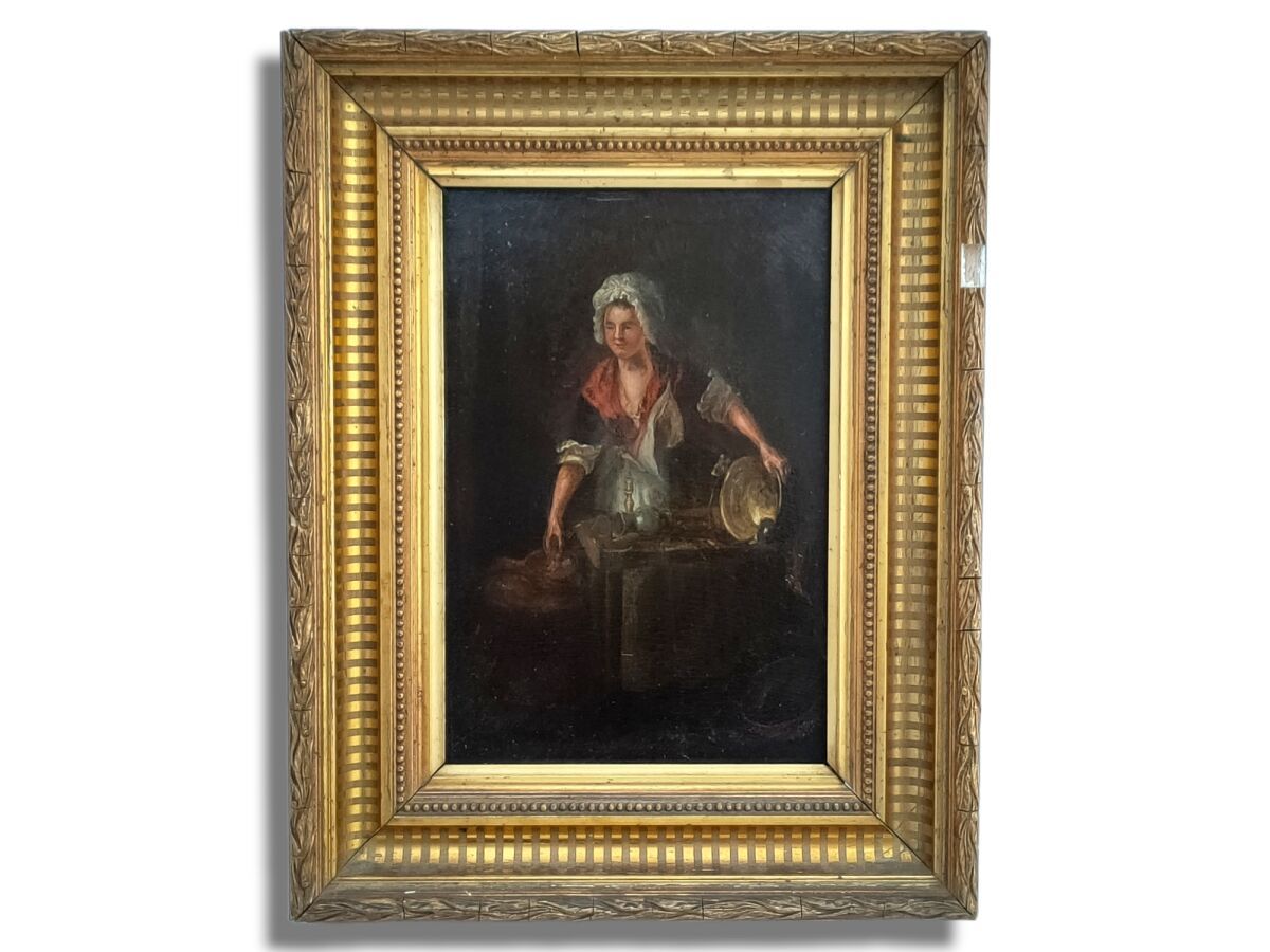 Null SCUOLA FRANCESE circa 1800
La spatola d'ottone
Olio su pannello
25 x 17,5 c&hellip;