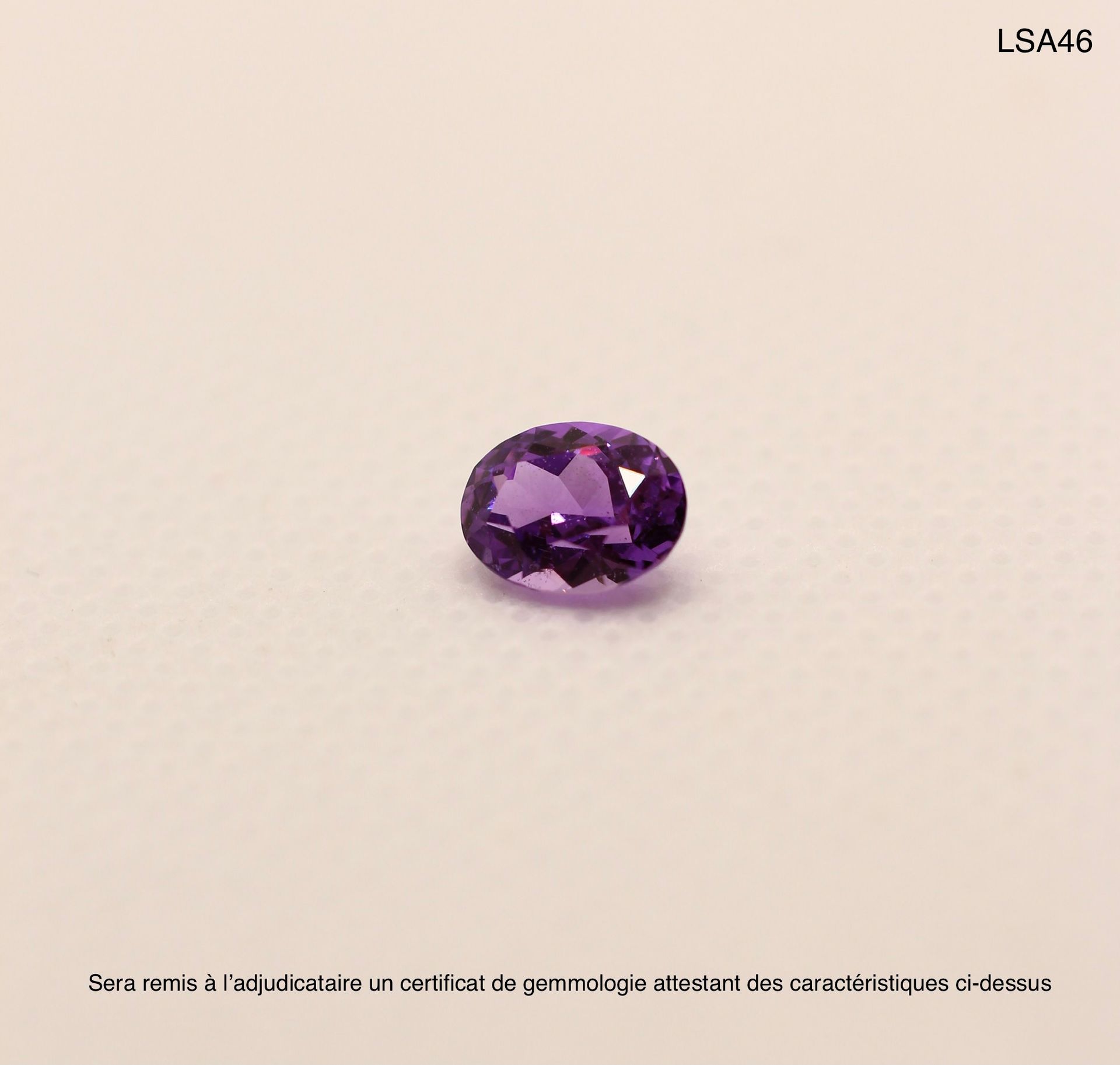 SAPHIRS TAILLÉS 拍品编号：LSA46

原产地: 马达加斯加

治疗: Ø

颜色：紫罗兰色

形状: 椭圆形

尺寸：7.05mm x 5.7&hellip;