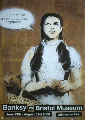 BANKSY (d'après) (Anglais - Né en 1974) Banksy gegen das Bristol Museum (Dorothy&hellip;