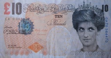 BANKSY (d'après) (Anglais - Né en 1974) BANKSY (after)

Lady Di Faced Tenner (£1&hellip;