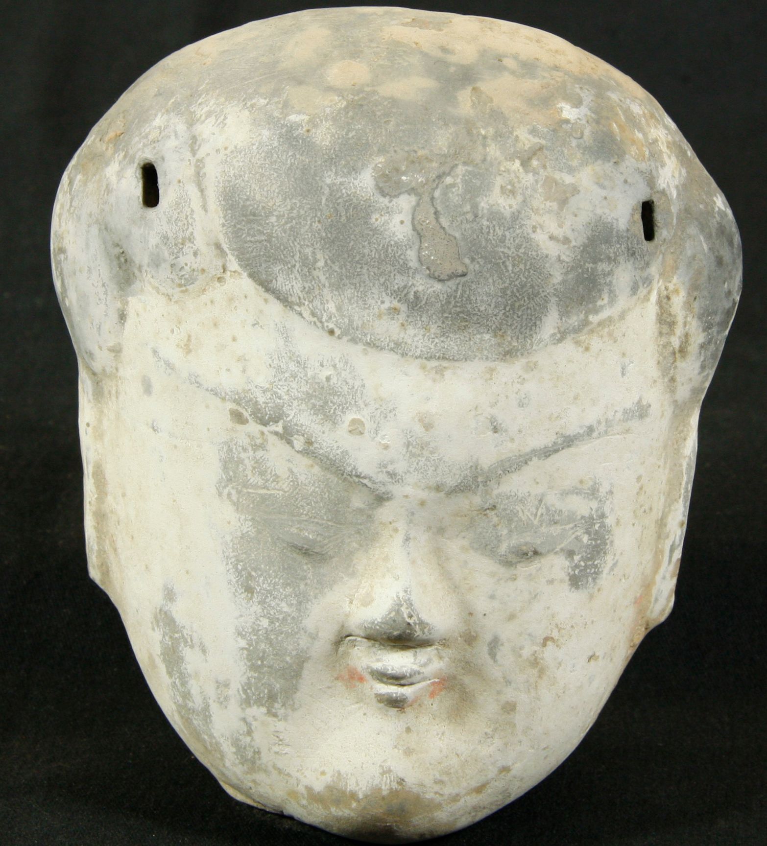 Tête en terre cuite polychrome Polychrome terracotta head

China,Sichuan Provinc&hellip;