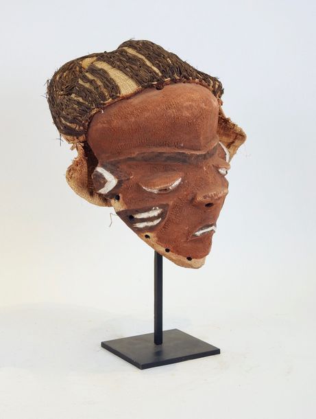 Masque Pende Pota" or "Grujinga" mask worn during daytime dances, accompanied by&hellip;