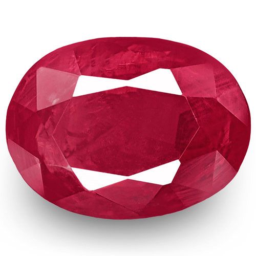 RUBIS - 2.22 Cts - BIRMANIE MYANMAR 天然红宝石 - 产自缅甸BURMA - 2.22克拉 - 红色 - 椭圆形切割 - 纯度&hellip;