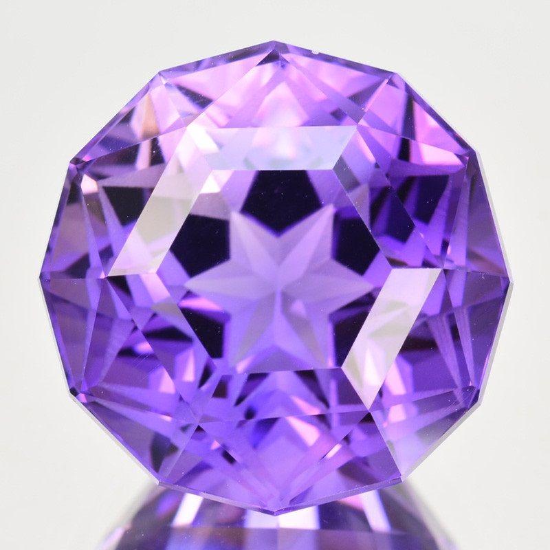 AMETHYSTE - 24.62 Cts - BOLIVIE 天然紫水晶 - 产地：玻利维亚 - 24.62克拉 - 颜色：紫色 - 非常漂亮的圆形切面 - &hellip;