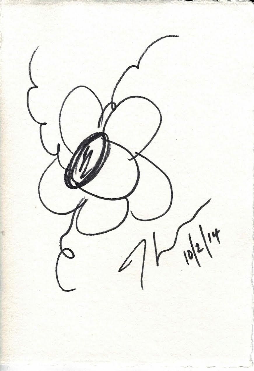 JEFF KOONS (NÉ EN 1955) Jeff Koons 

Flower, 2014

black marker sketch

Acquired&hellip;