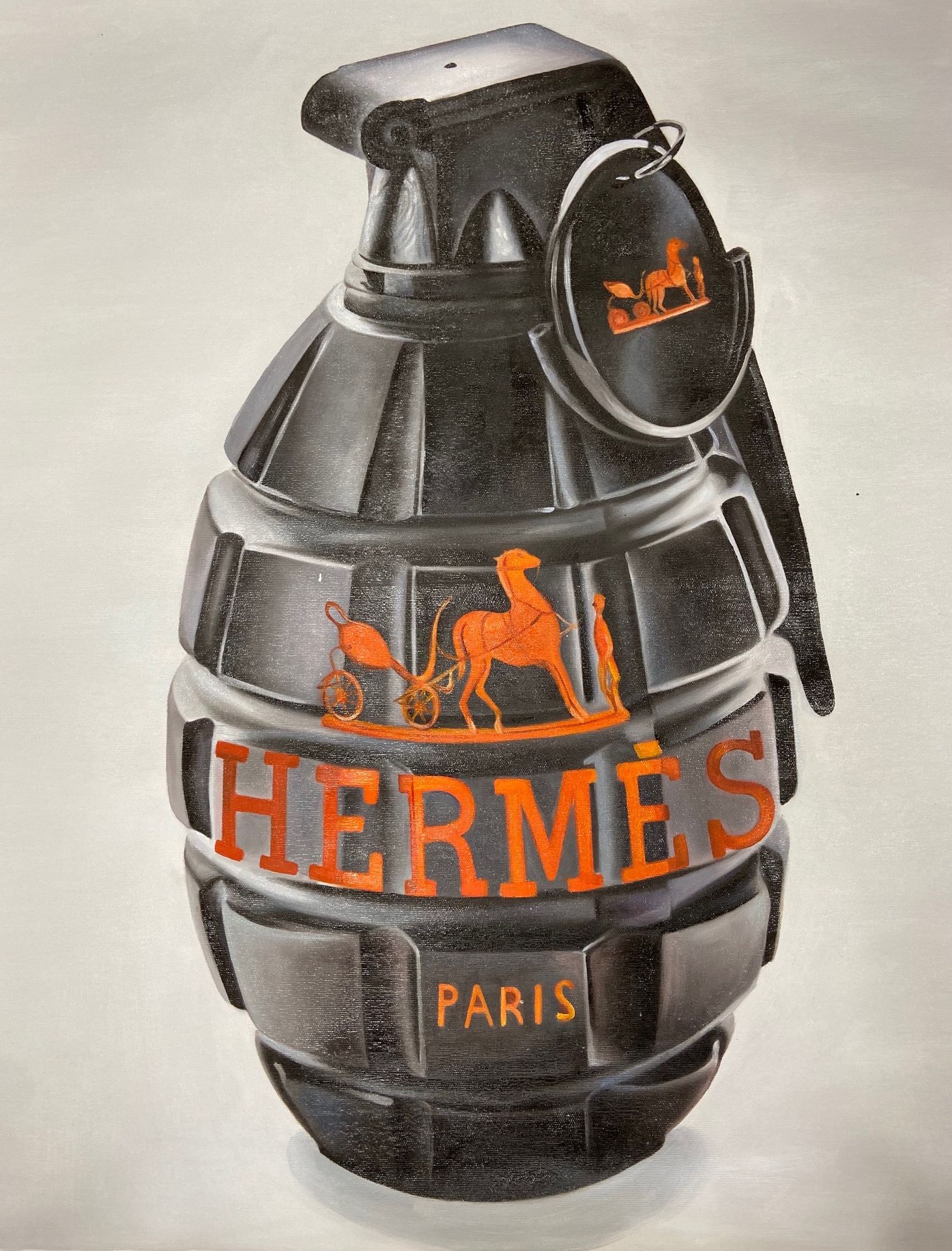 Charly Rocks (Né en 1983) POW!HERMES, 2020

亚麻布上的气雾剂和丙烯酸树脂

背面有签名、日期和地点 "巴黎"。

1&hellip;