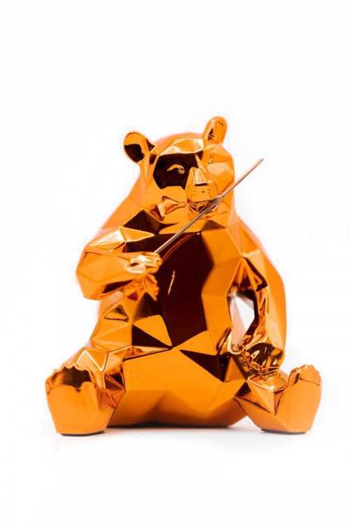 RICHARD ORLINSKI (né en 1966) 熊猫精神

(橙色版)

尺寸：高13厘米x宽11厘米x深9厘米

重量：600克（包括包装）。

&hellip;