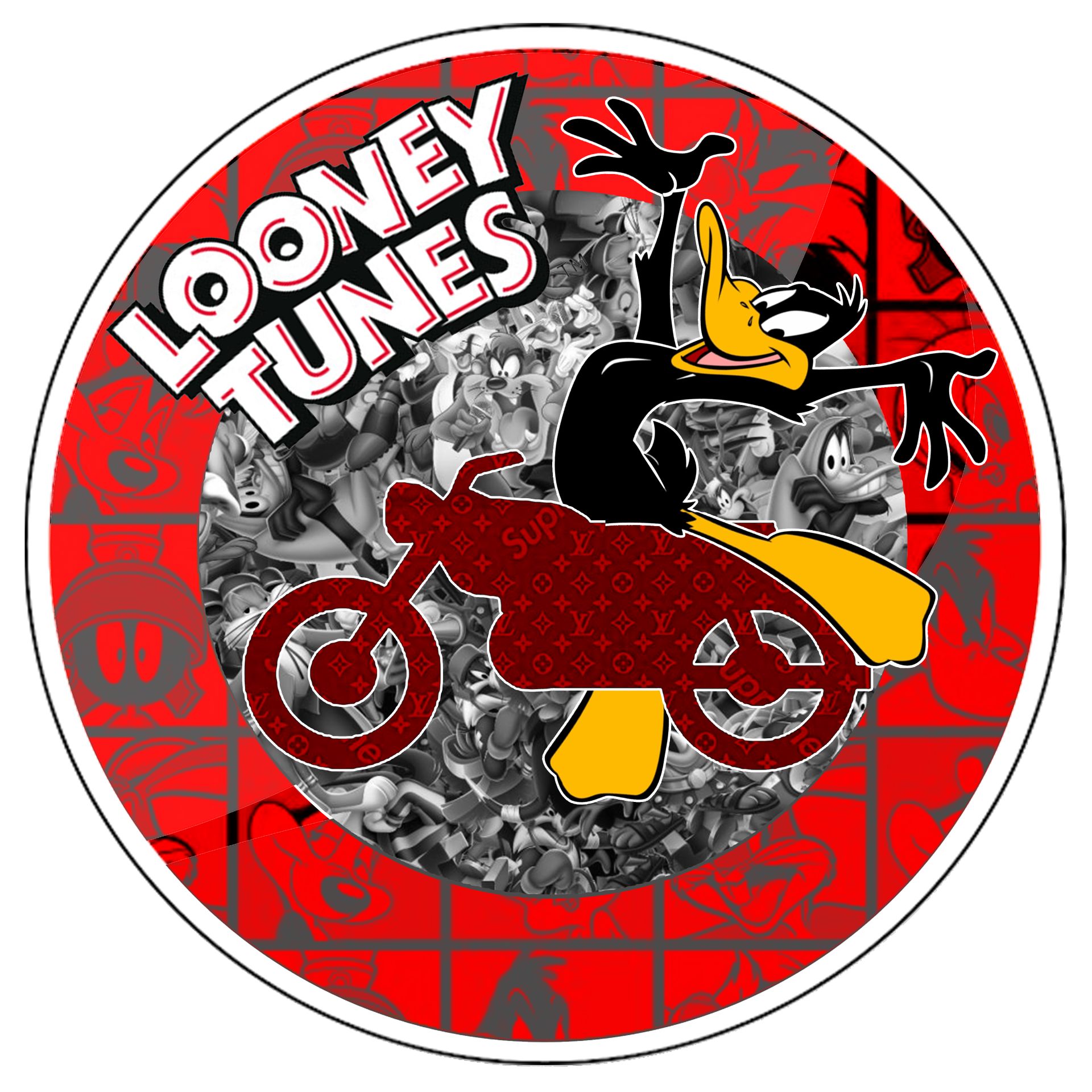 Charly Rocks (Né en 1983) Looney tunes, 2021年

路标

印刷在有机玻璃上，与铝制二维码贴合，背面有挂钩系统

6本&hellip;