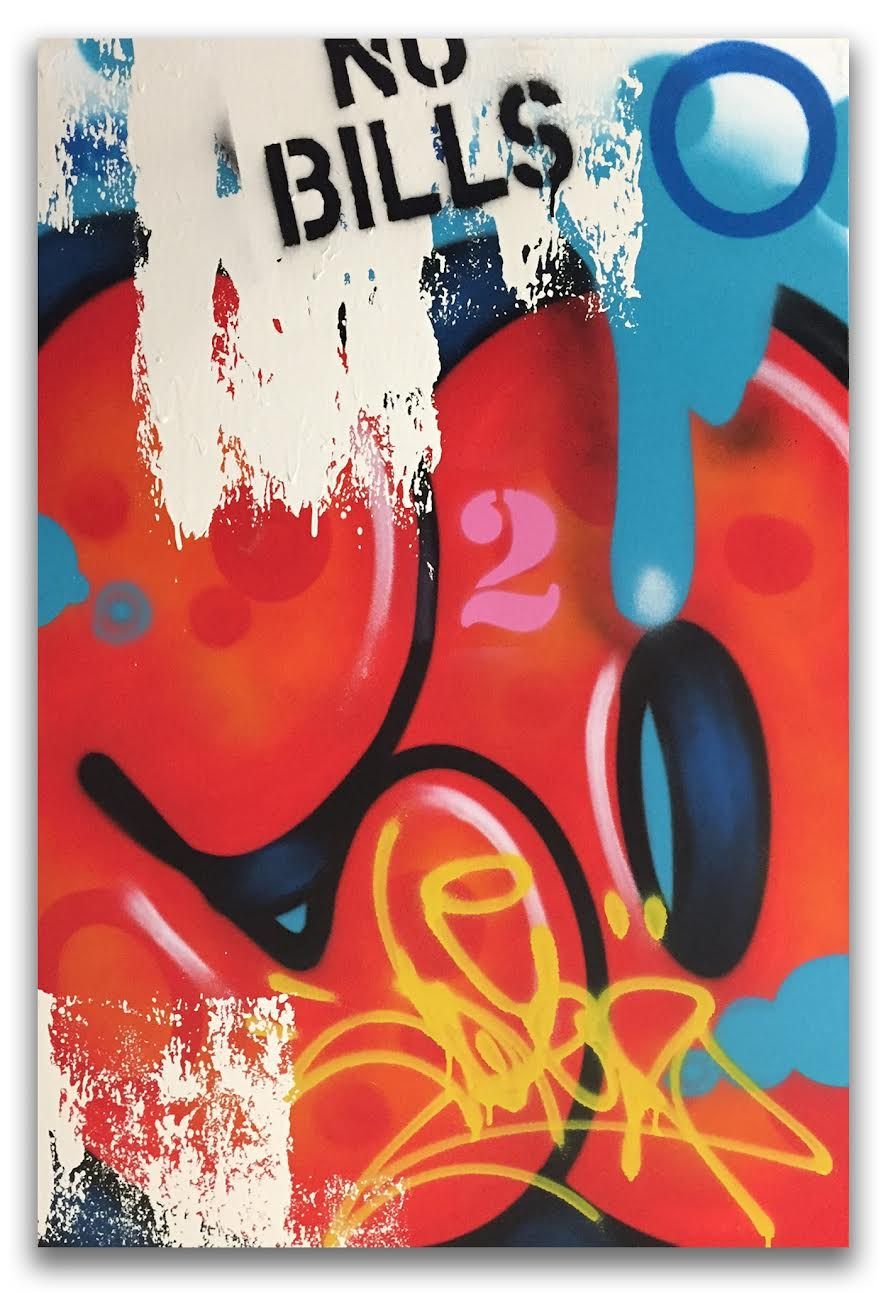 Fernando CARLO dit Cope2 科普2 (纽约市)

丙烯酸、模板和喷漆在帆布上

安装在担架上的单一作品

作品上有签名，背面有会签和日期。&hellip;