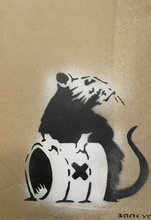 Banksy né en 1974 (D'après) BANKSY (After) (1974) - "ACID RAT", Weston Super Mar&hellip;