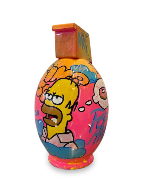 Charly Rocks (Né en 1983) Grenade POW!

"Homer Simpson", 2021

Mixed media: acry&hellip;