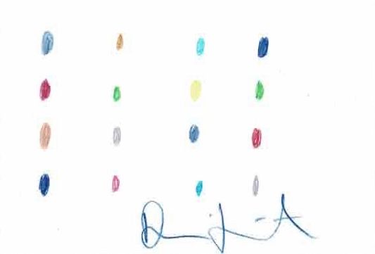 Damien HIRST ( Né en 1965) Damien HIRST

Dots drawing 

Montage color "dots

Sig&hellip;
