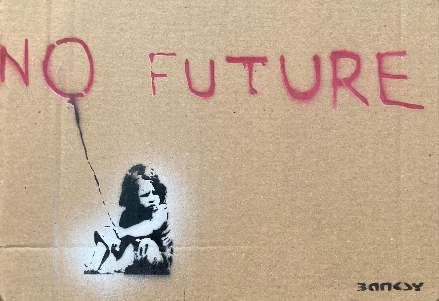 Banksy né en 1974 (D'après) BANKSY (Basierend auf) (1974) - "NO FUTURE", Weston &hellip;