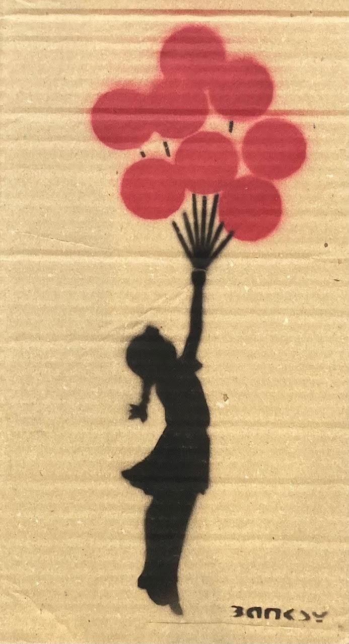 Banksy né en 1974 (D'après) BANKSY (D'après) (1974) - "FLYING BALOON GIRL", West&hellip;