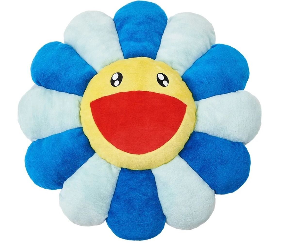 Takashi Murakami - Flower cushion blue and yellow Takashi Murakami - Flower cush&hellip;