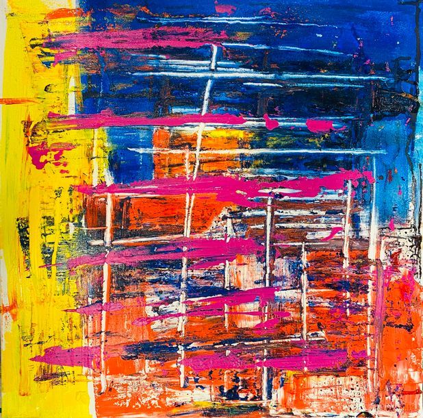 MINDE_ART19 "Colors"

acrylique, huile, feutre sur toile

signature en bas à dro&hellip;