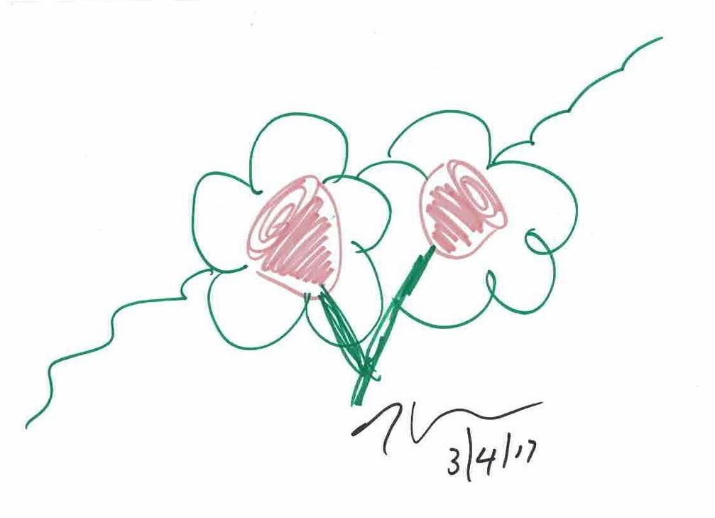 JEFF KOONS (NÉ EN 1955) Jeff Koons

Sunny Flowers 

Colored drawing with markers&hellip;