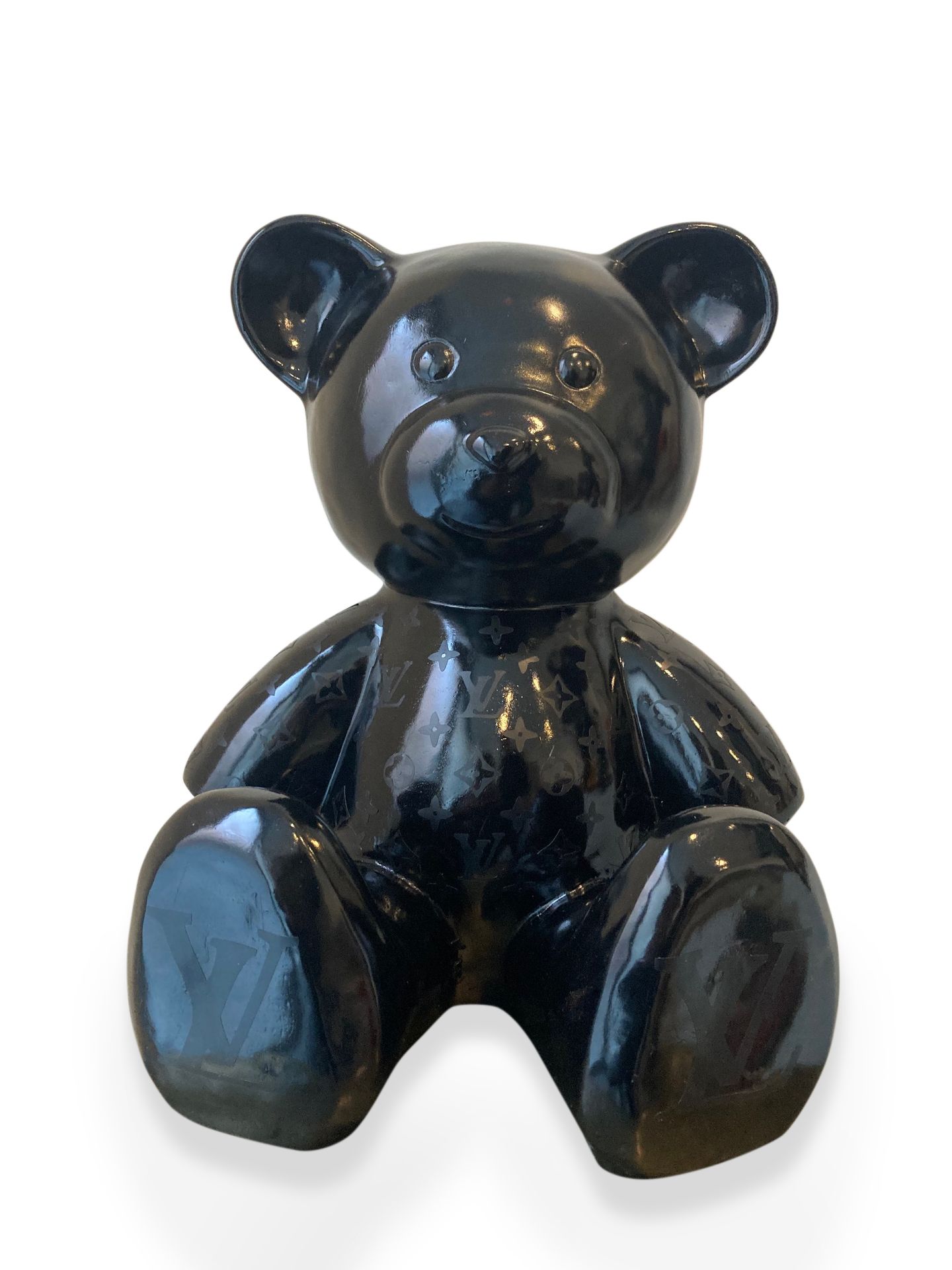 Sculpture Louis Vuitton Bear (Black), 2022 Mixed media …