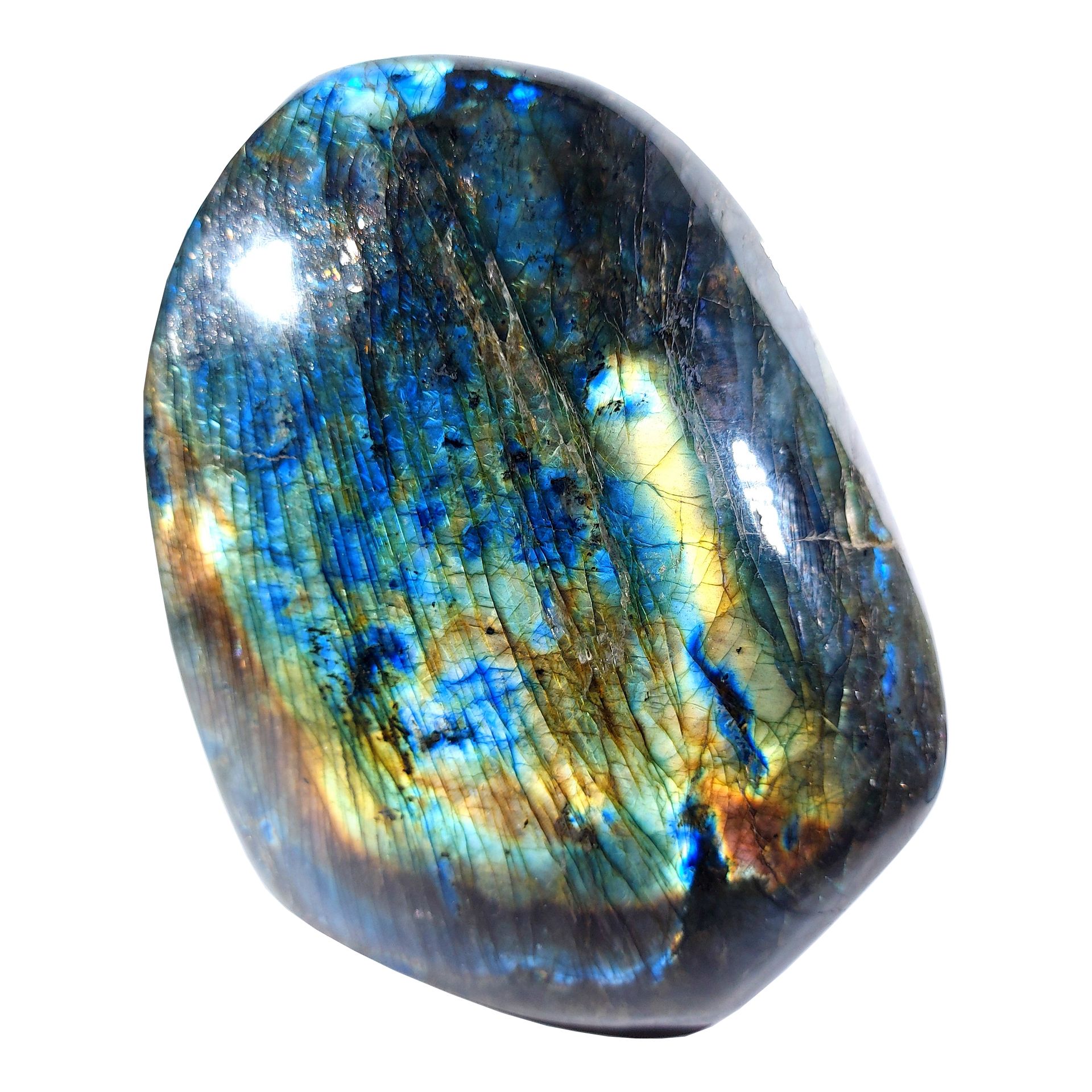 LABRADORITE - 2847 gr LABRADORITE of an exceptional quality entirely polished - &hellip;
