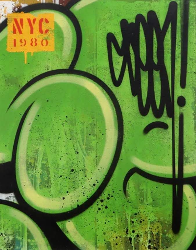 Seen ( Né en 1961) 理查德-米兰多又名SEEN（生于1961年）。

泡沫系列（绿色）

亚麻布上的混合媒体 

背面有签名和日期2022年
&hellip;