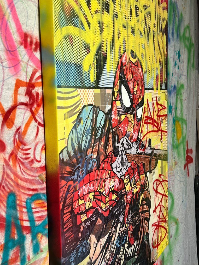 DILLON BOY 艺术家DILLON BOY的混合媒体作品。 用喷漆、丙烯和油画笔在喷漆帆布上创作。艺术家签名（91,44*121,92）。

标题 : 《&hellip;