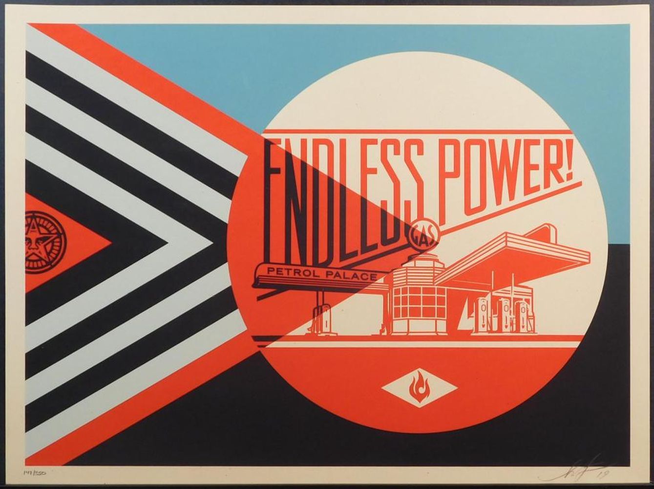 Shepard Fairey - Endless Power Petrol Palace, 2019 Shepard Fairey - 无尽的力量汽油宫, 20&hellip;