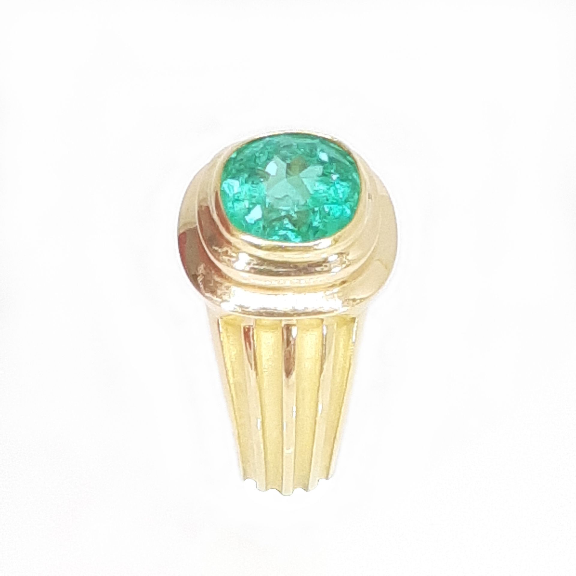 Bague émeraude 6.67 cts - Colombie EMERALD RING inspired by René Boivin - Main e&hellip;