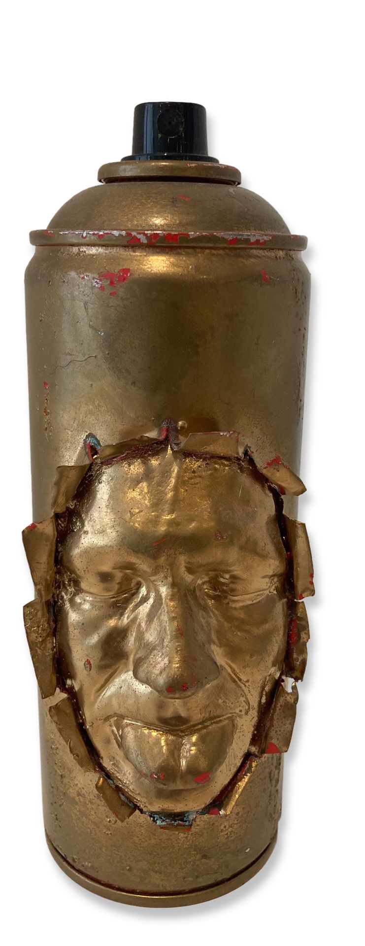 GREGOS (Né en 1972) 用艺术家的脸作画的雕塑生物体
混合媒体：石膏、金属和丙烯酸
高20厘米