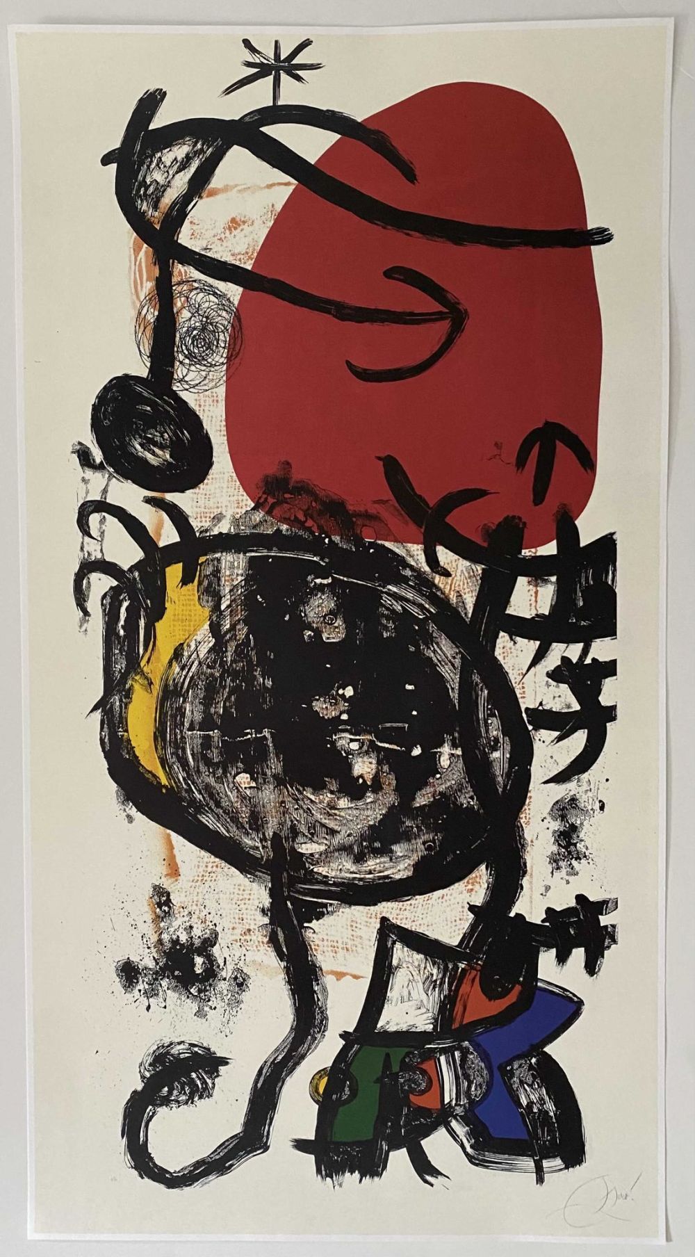 Joan Miro (after) - L'haltérophile, 1975 Joan Miro (after) - The weightlifter, 1&hellip;
