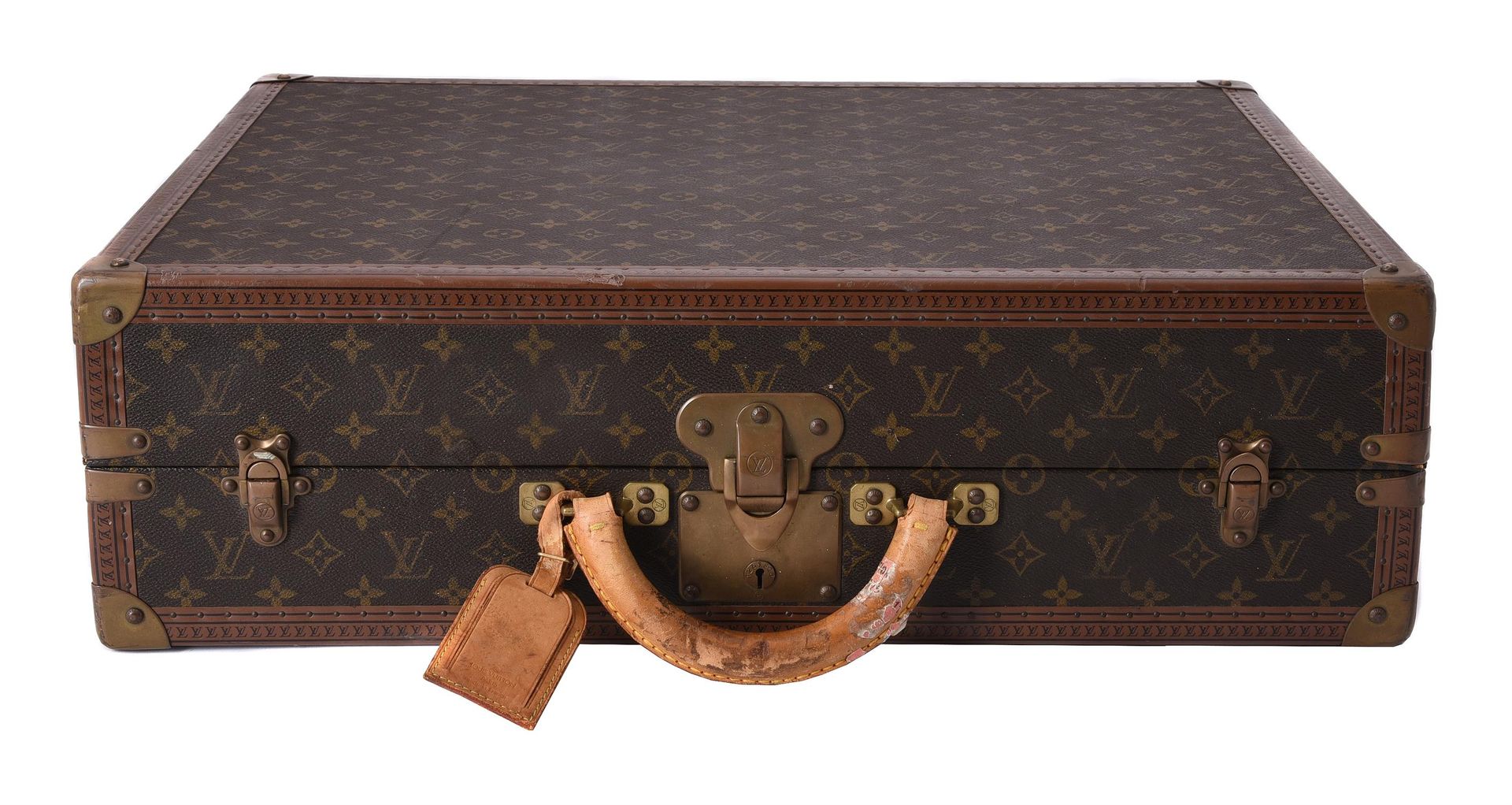 Louis Vuitton, a Monogrammed coated canvas and leather suitcase 路易威登，一个带有Monogra&hellip;