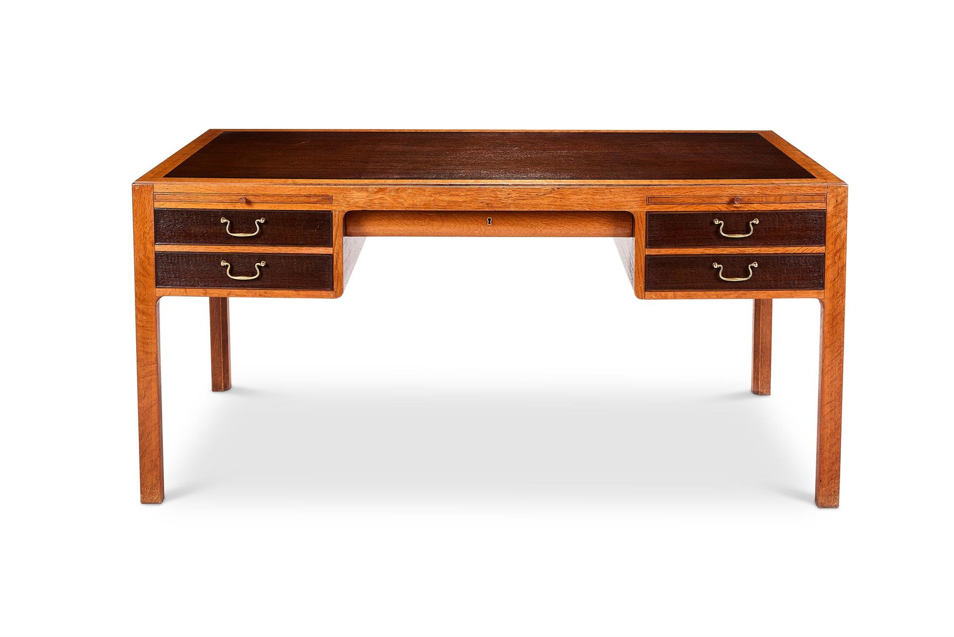 A DANISH OAK DESK ATTRIBUTED TO ERNST KUHN (1890-1948), RETAILED BY NORMINA BURE&hellip;