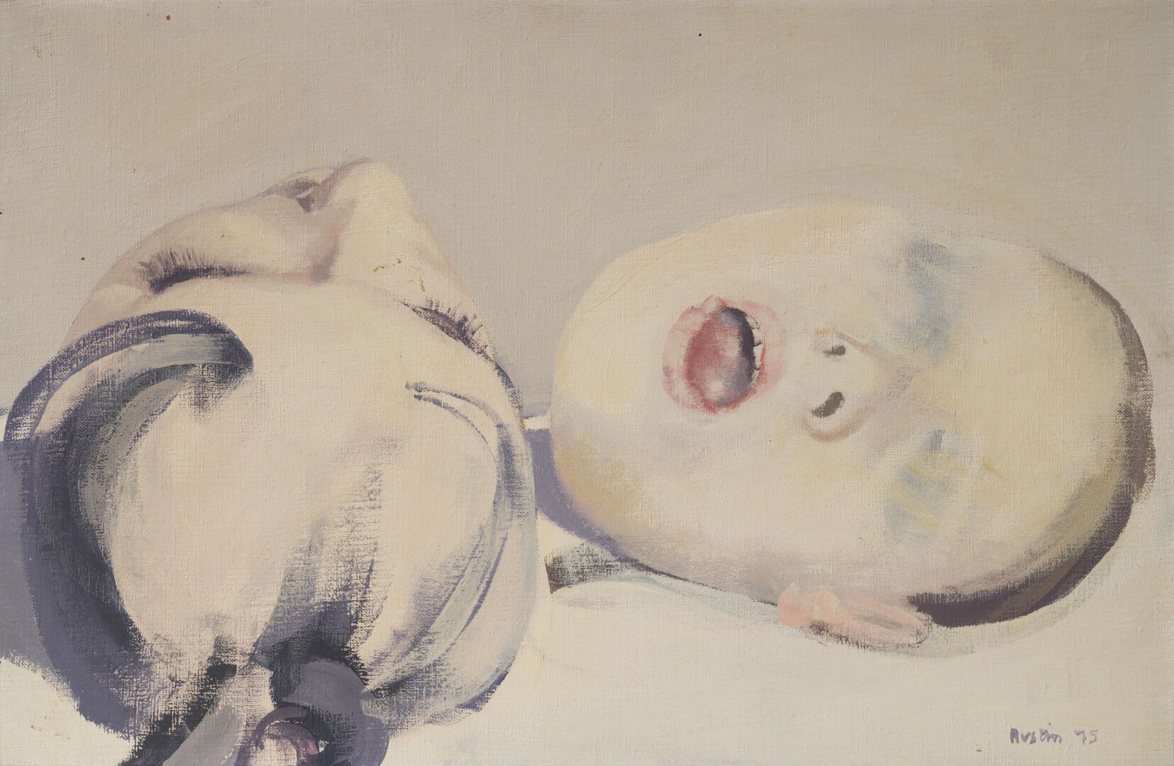 Jean RUSTIN (1928-2013) 头部，1975年。

布面油画，右下方有签名和日期。

27 x 41厘米。



让-鲁斯坦是法国画家，在巴黎&hellip;