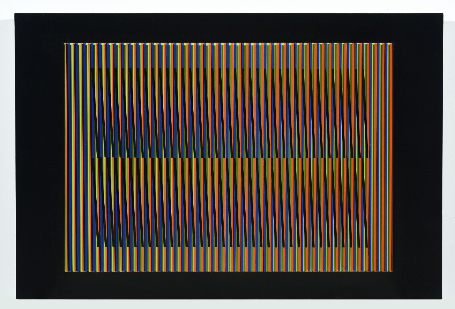 Carlos Cruz-Diez (1923-2019) 物理学编号1313。

浮雕，在铝和黑漆PVC板条上进行彩色丝印。

1999年6月在巴黎制作的版本，&hellip;
