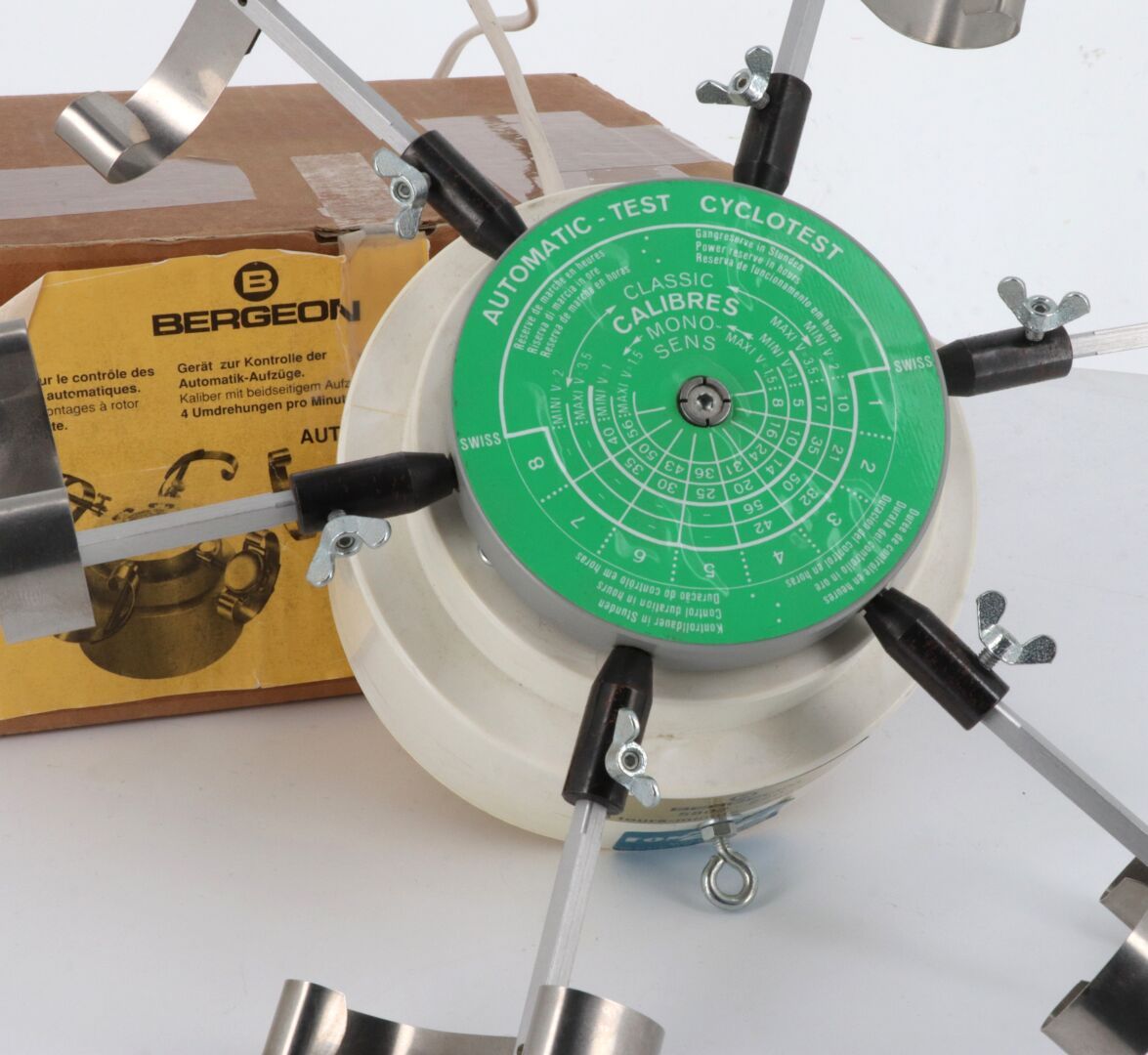 BERGERON Cyclotest para 6 relojes, dispositivo para el control de los bobinados &hellip;