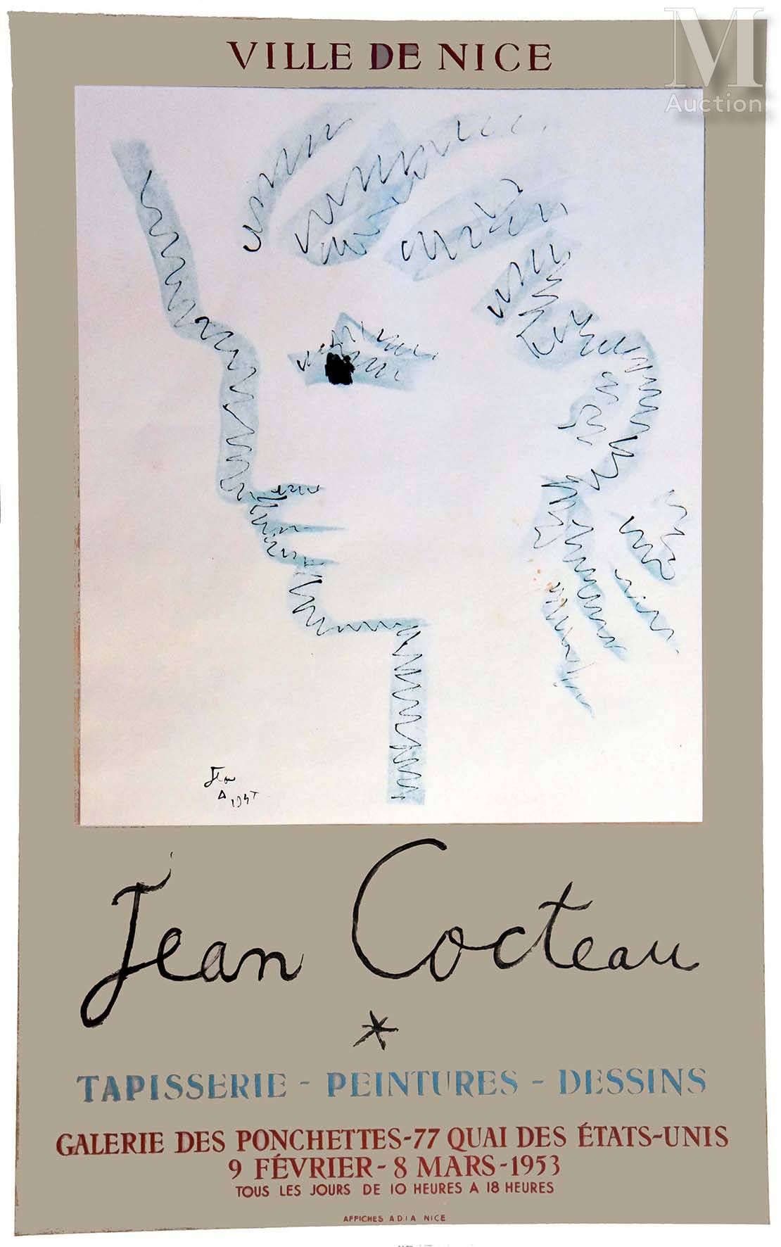COCTEAU JEAN Ville de Nice Jean Cocteau Tapisserie-Peintures-Dessins Galerie des&hellip;