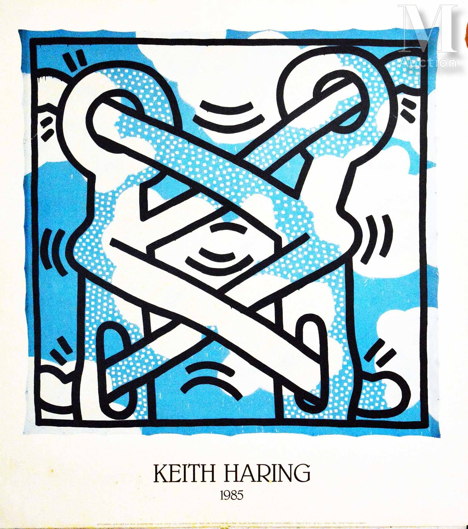 HARING KEITH Keith Haring Nouvelles Images (1985 Peinture Acrylique Bleue)
Keith&hellip;