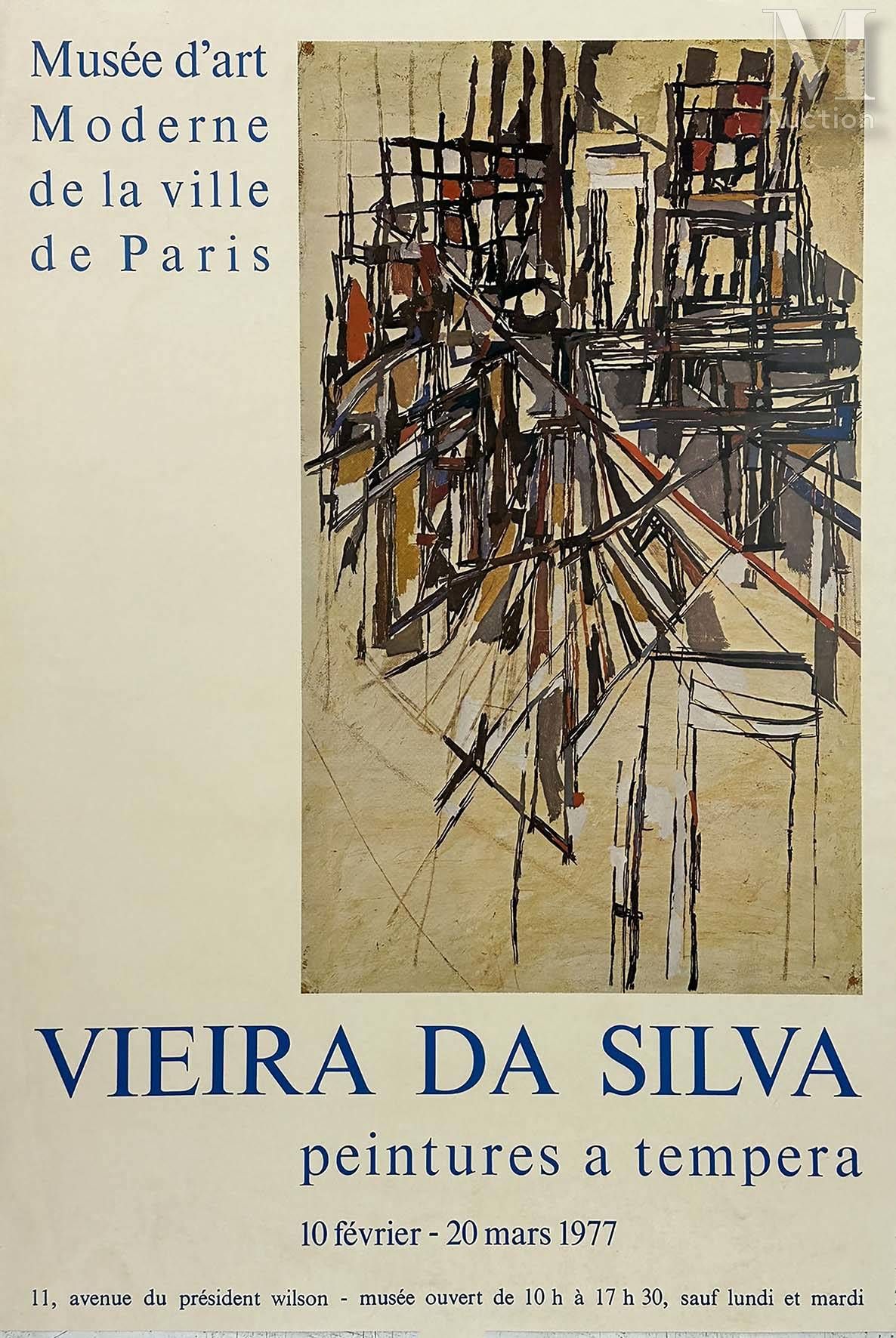 VIERA DA SILVA MARIA HELENA Vierra Da Silva Peintures a Tempera 1977 Musée D'Art&hellip;