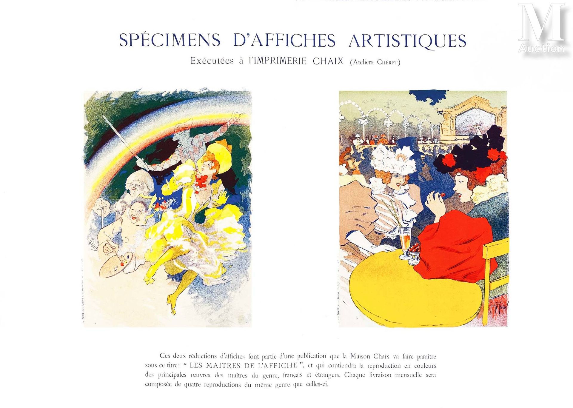 CHERET JULES & MEUNIER GEORGES Les Maitres de L'Affiche : Spécimens D'Affiches A&hellip;