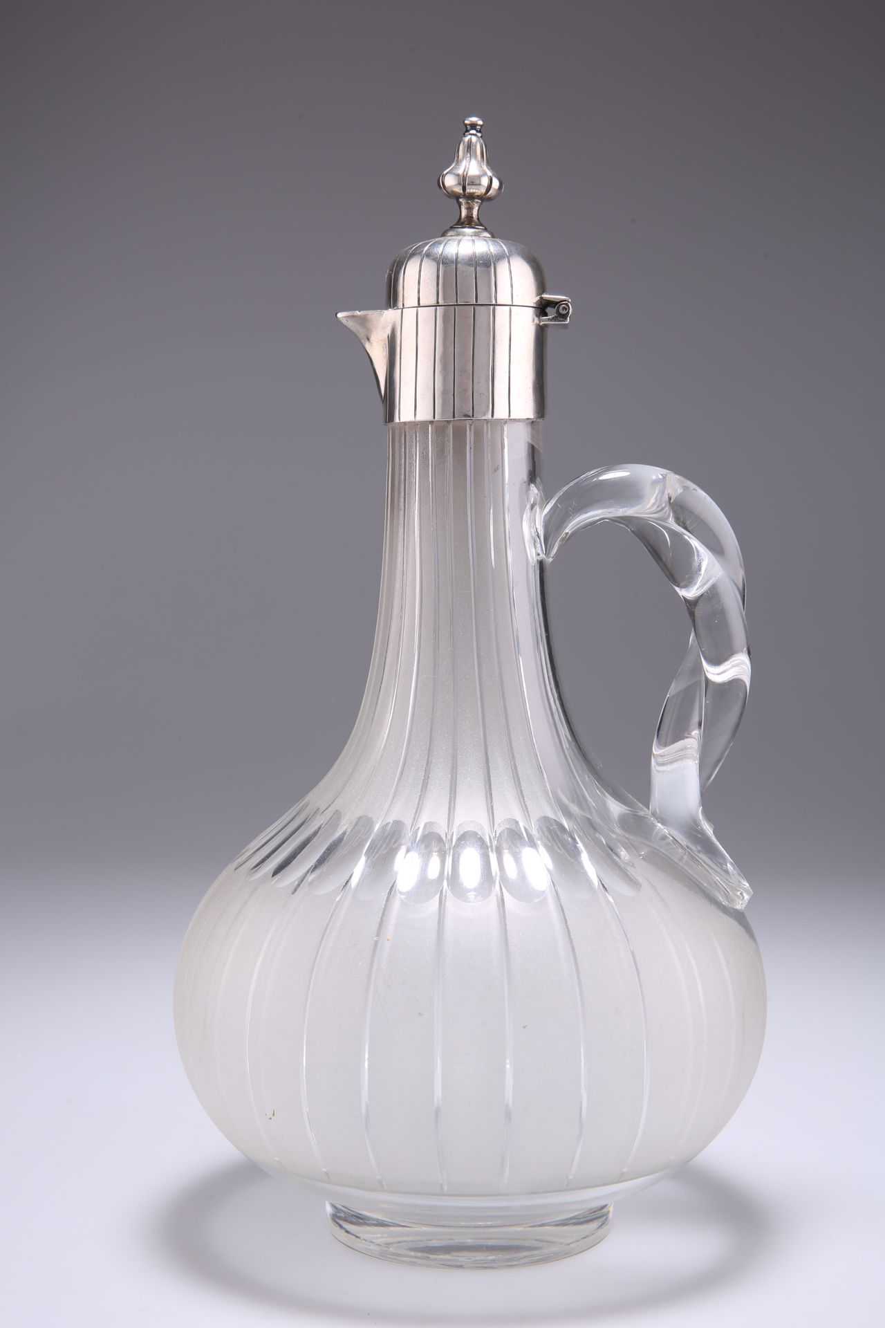 Null A VICTORIAN SILVER-MOUNTED CLARET JUG, by Henry Wilkinson & Co, Sheffield 1&hellip;