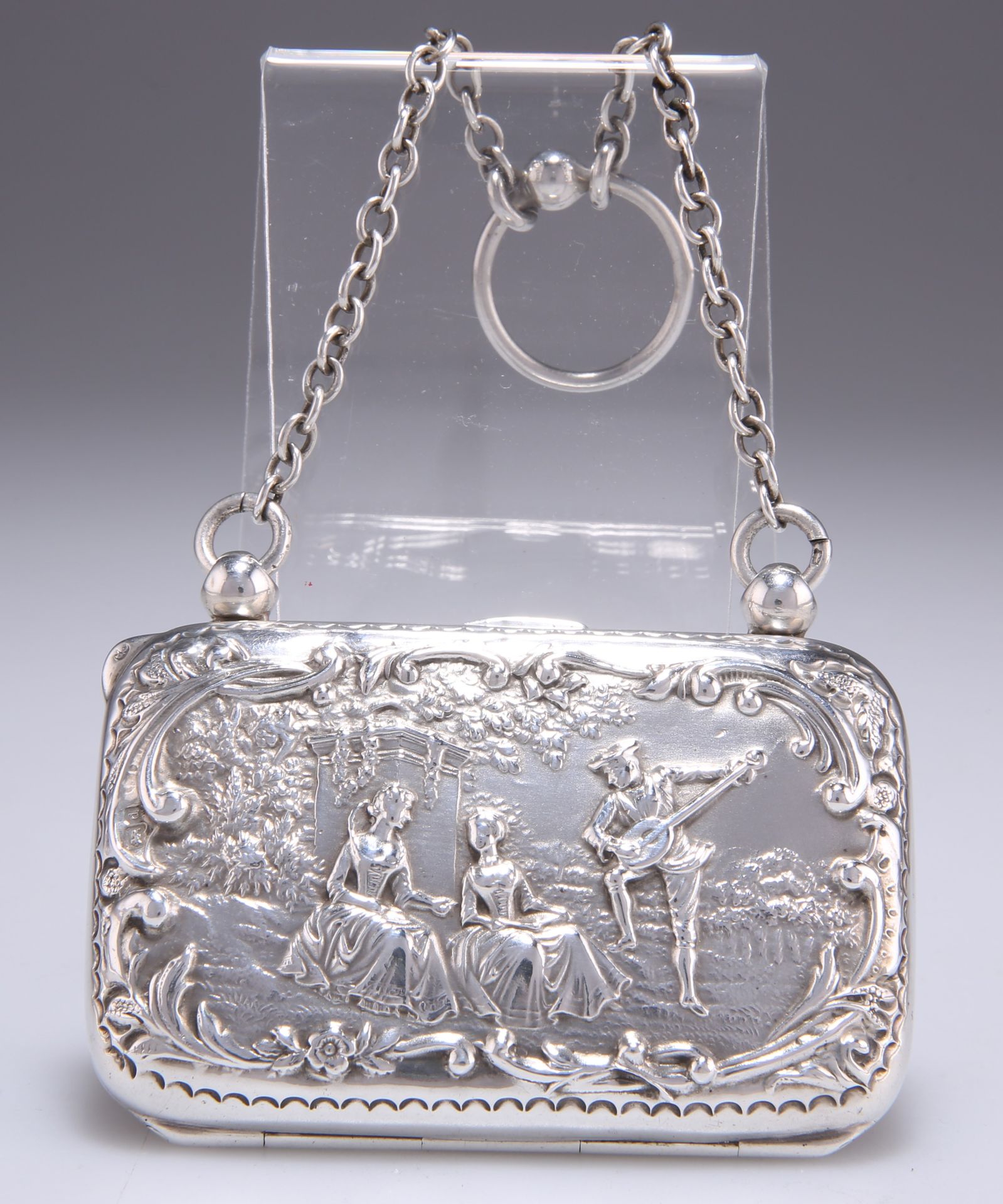 Null BOLSA DE PLATA EDWARDIANA, de Henry Matthews, Birmingham 1903, rectangular &hellip;