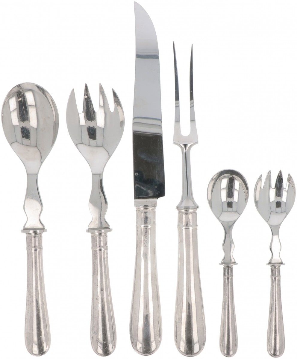 (6) piece silver scoop set. Consisting of 3 place settings: salad place setting,&hellip;