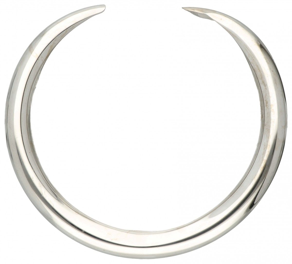 Silver Hermès collar necklace - 925/1000. 印章。Ag 925，LG，法国印记。项链有两处凹陷。内部尺寸：11.8 x &hellip;