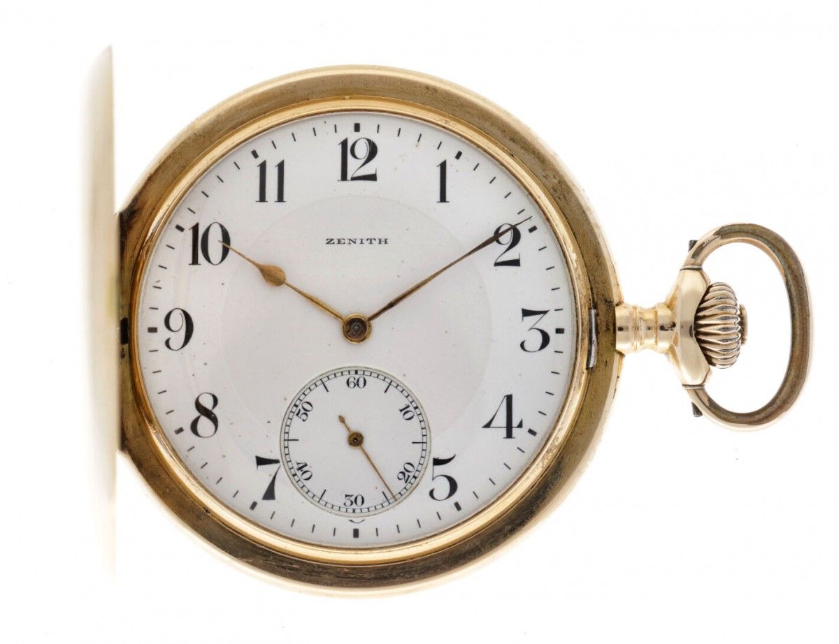 Zenith Savonette, lever escapement - Men's Pocket Watch - appr. 1920. 表壳：黄金（14K）&hellip;