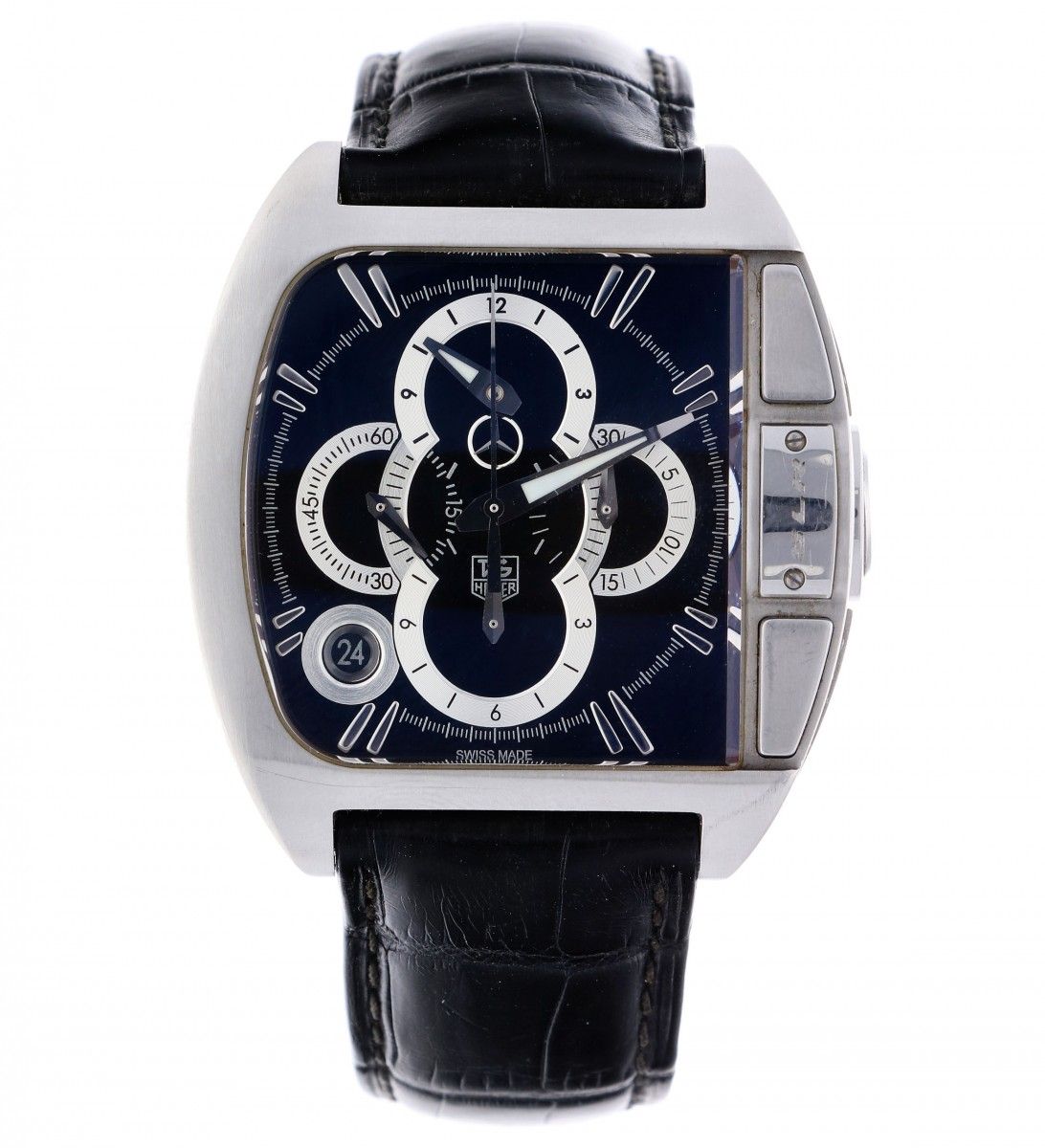 Tag Heuer SLR CAD 5110-0 - Men's watch - ca. 2013 表壳: 钢 - 表带: 皮革 - 自动上链 - 日期, 计时&hellip;