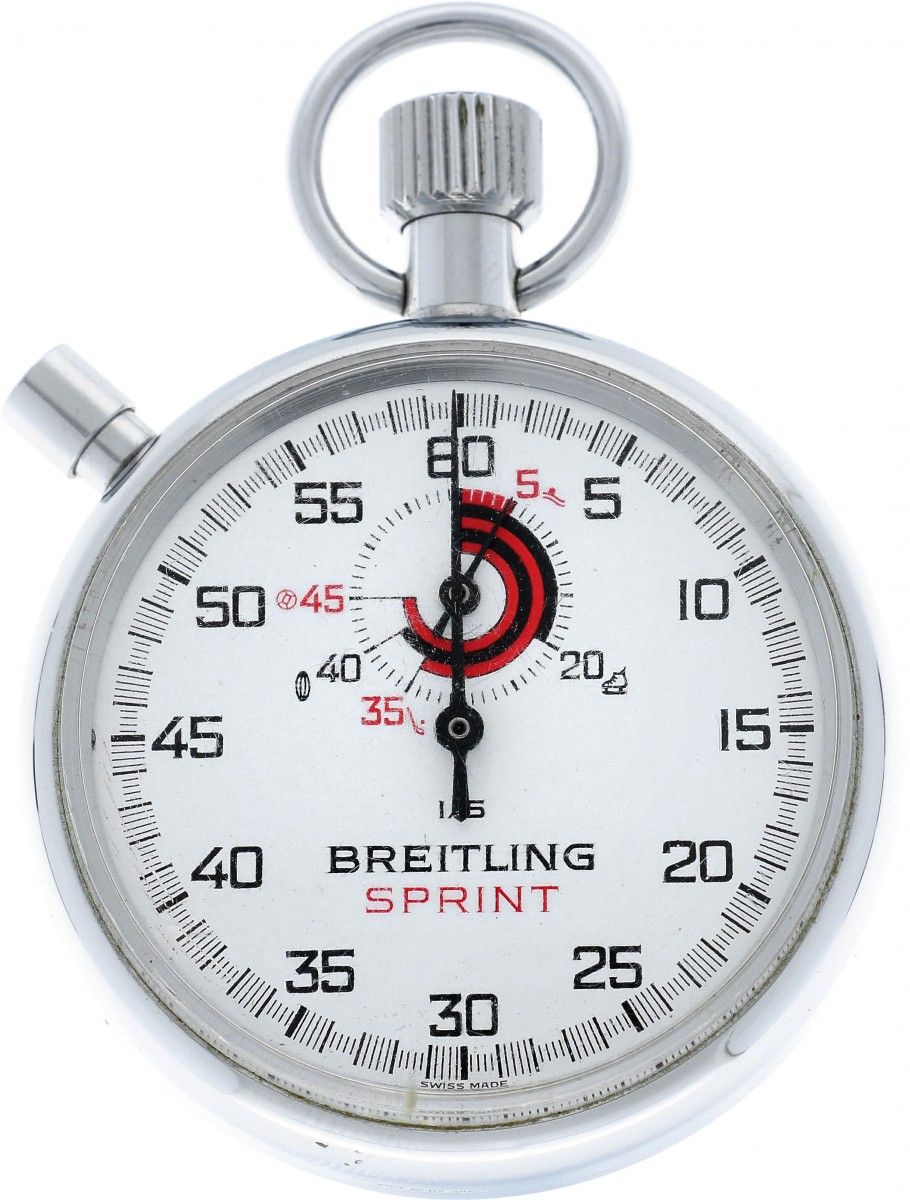 Breitling stopwatch - pocket watch - appr. 1960. Gehäuse: Stahl - Handaufzug - Z&hellip;