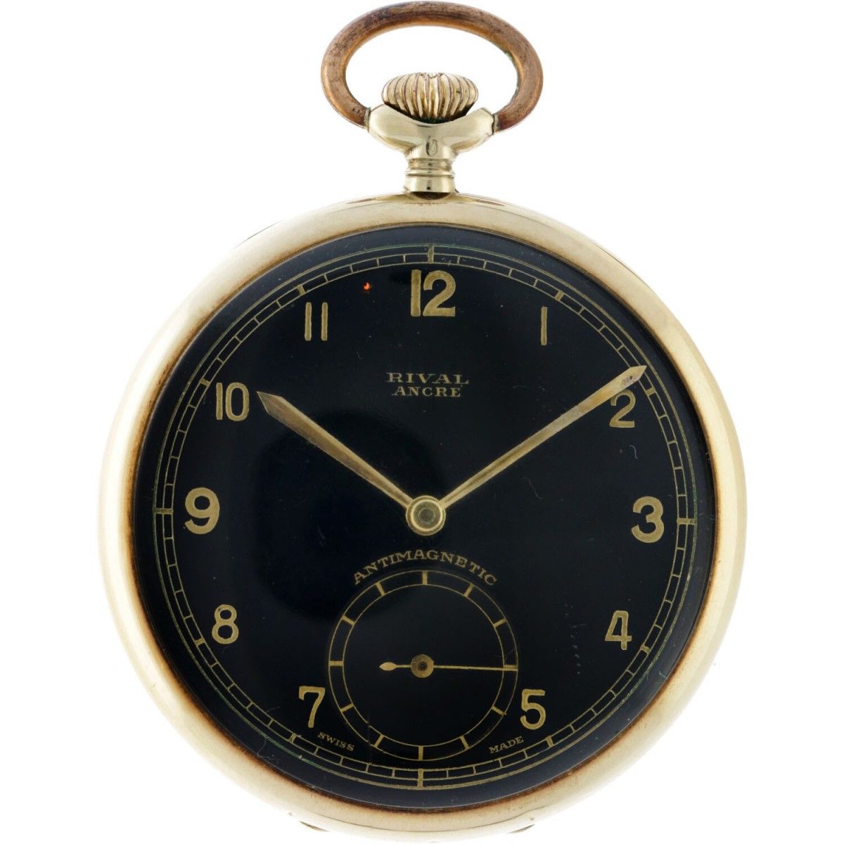 Rival lever escapement - Men's pocket watch - appr. 1920. Case: yellow gold (14 &hellip;