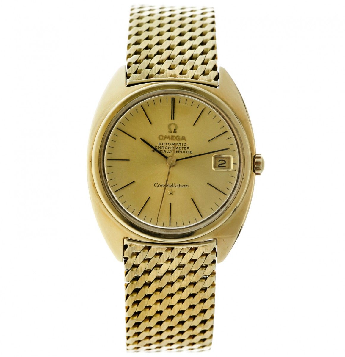 Omega Constellation 168009 - Men's watch - apprx. 1967. Case: yellow gold (14 kt&hellip;