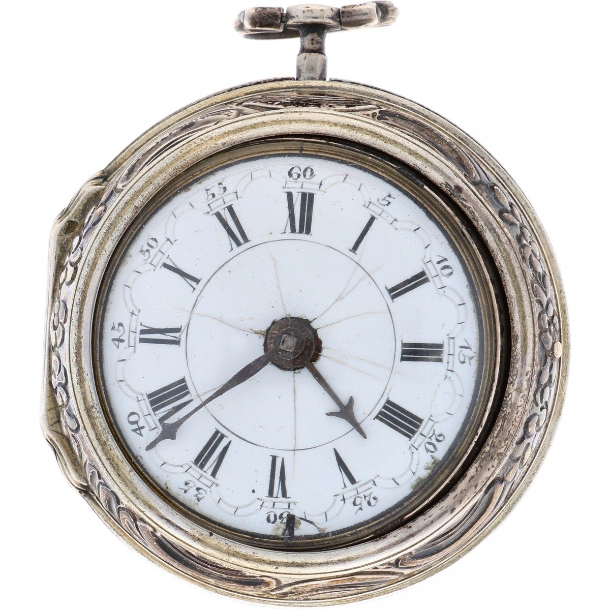 Pocket Watch Verge Fusee 'J. Best, London' - ca. 1752 inner case: silver 925/100&hellip;