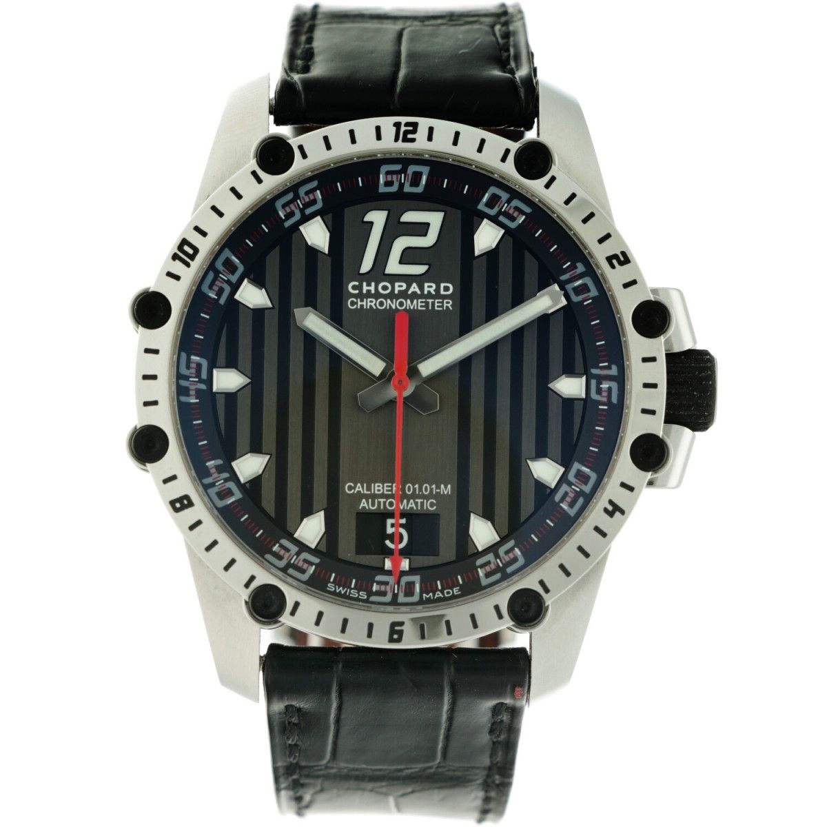 Chopard Classic Racing Superfast 8536 - Men's watch - apprx. 2013. 表壳: 钢 - 表带: 皮&hellip;